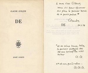 Inscription: Claude Aveline